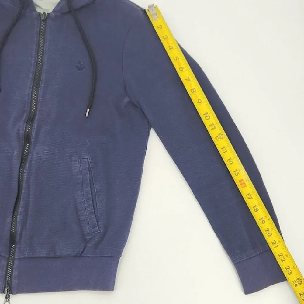 Armani Jeans Mens Size Medium Reversible Hooded Slim Fit Jacket Outdoors Norm